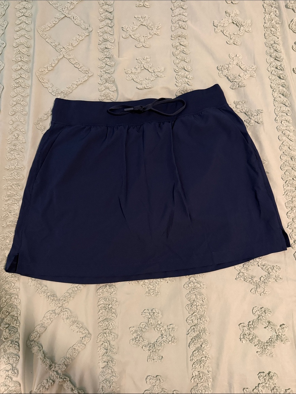 Velocity Navy Drawstring Pull-On Mini Skorts